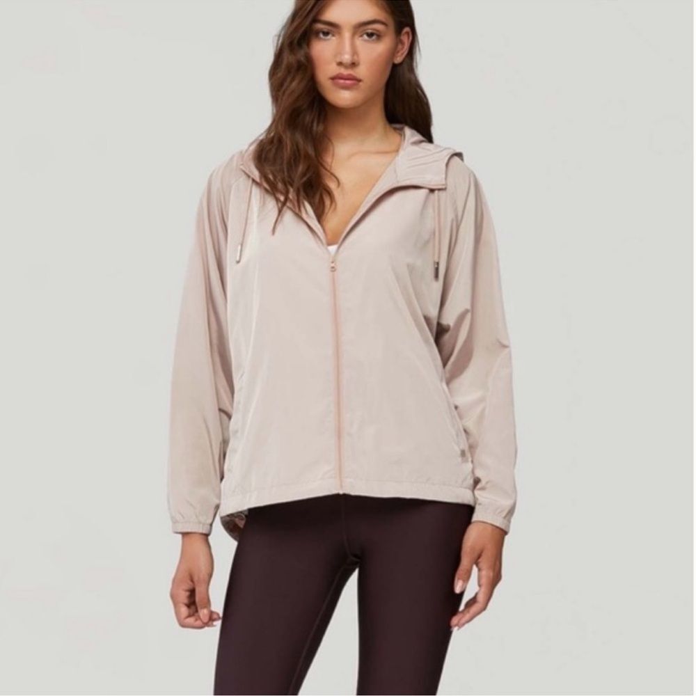 SOIA & KYO Oaklynn Jacket Windbreaker Women’s Pink Hooded NWT L / XL